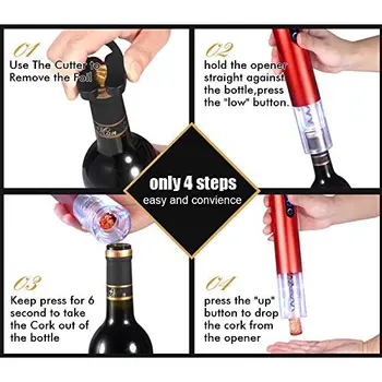 2016 new 40pcs/lot Electric Automatic Cordless Red Wine Corkscrew Bottle Opener Tool Foil Cutter
2016 new 40pcs/lot Electric Automatic Cordless Red Wine Corkscrew Bottle Opener Tool Foil Cutter