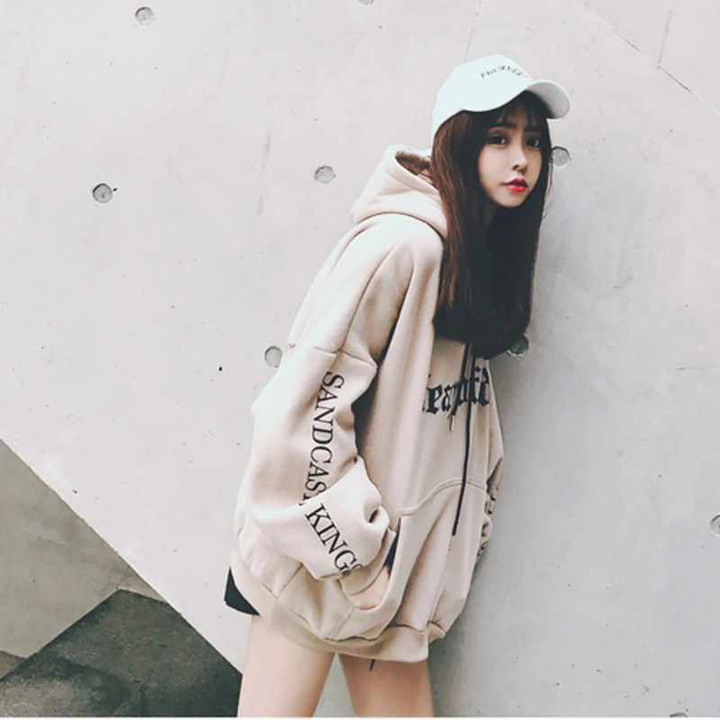 Letter Print Pockets Hoodie Women Long Sleeves Hoodies Sweatshirts Female Cool Hoodie Sweatshirt Autumn And Winter Clothes Tops
Letter Print Pockets Hoodie Women Long Sleeves Hoodies Sweatshirts Female Cool Hoodie Sweatshirt Autumn And Winter Clothes Tops
