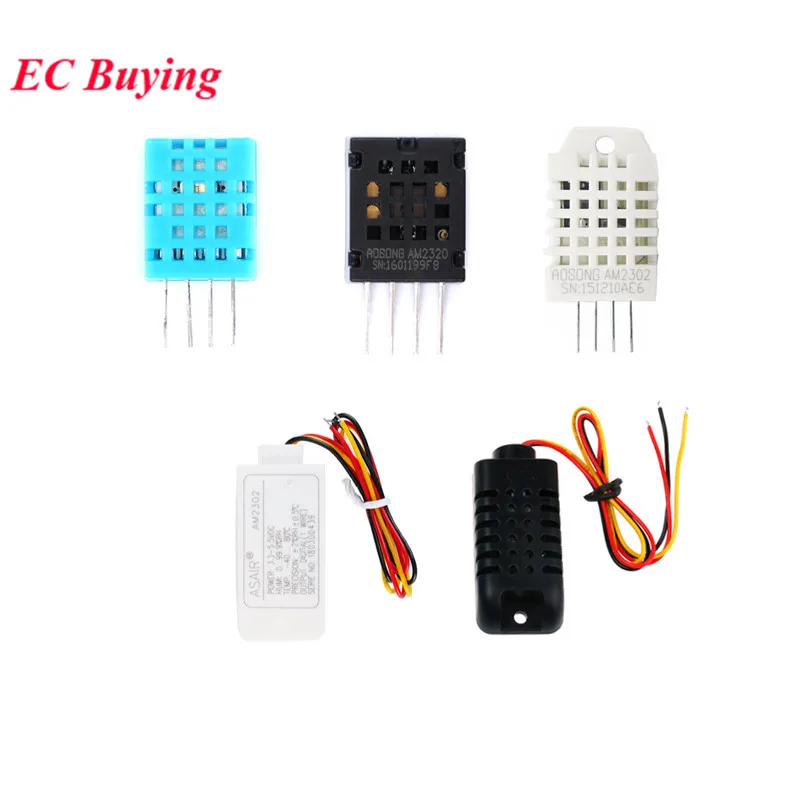 Digital Temperature and Humidity Sensor DHT11 DHT22 AM2302B AM2301 AM2320 Temperature and Humidity Sensor for Arduino AM2302
Digital Temperature and Humidity Sensor DHT11 DHT22 AM2302B AM2301 AM2320 Temperature and Humidity Sensor for Arduino AM2302
