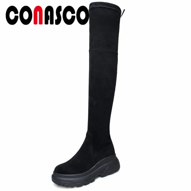 CONASCO Punk Sexy Women Over The Knee High Boots Platforms Long Warm Winter Snow Shoes Woman Ladies Sexy Tight High Boots
CONASCO Punk Sexy Women Over The Knee High Boots Platforms Long Warm Winter Snow Shoes Woman Ladies Sexy Tight High Boots