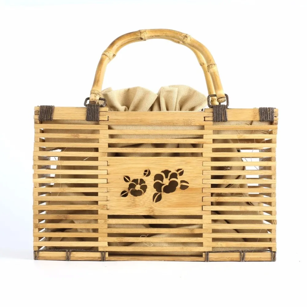 2018 Square Bamboo Woven Bag Beach Bag Straw Women Hollow Out Handbag Travelling Out Shopping Luxury Designer bolsa feminina 
2018 Square Bamboo Woven Bag Beach Bag Straw Women Hollow Out Handbag Travelling Out Shopping Luxury Designer bolsa feminina