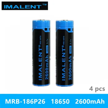 4pcs IMALENT MRB-186P26 18650 2600mAh 3.7v li-ion rechargeable battery high performance for high drain led flashlights
4pcs IMALENT MRB-186P26 18650 2600mAh 3.7v li-ion rechargeable battery high performance for high drain led flashlights