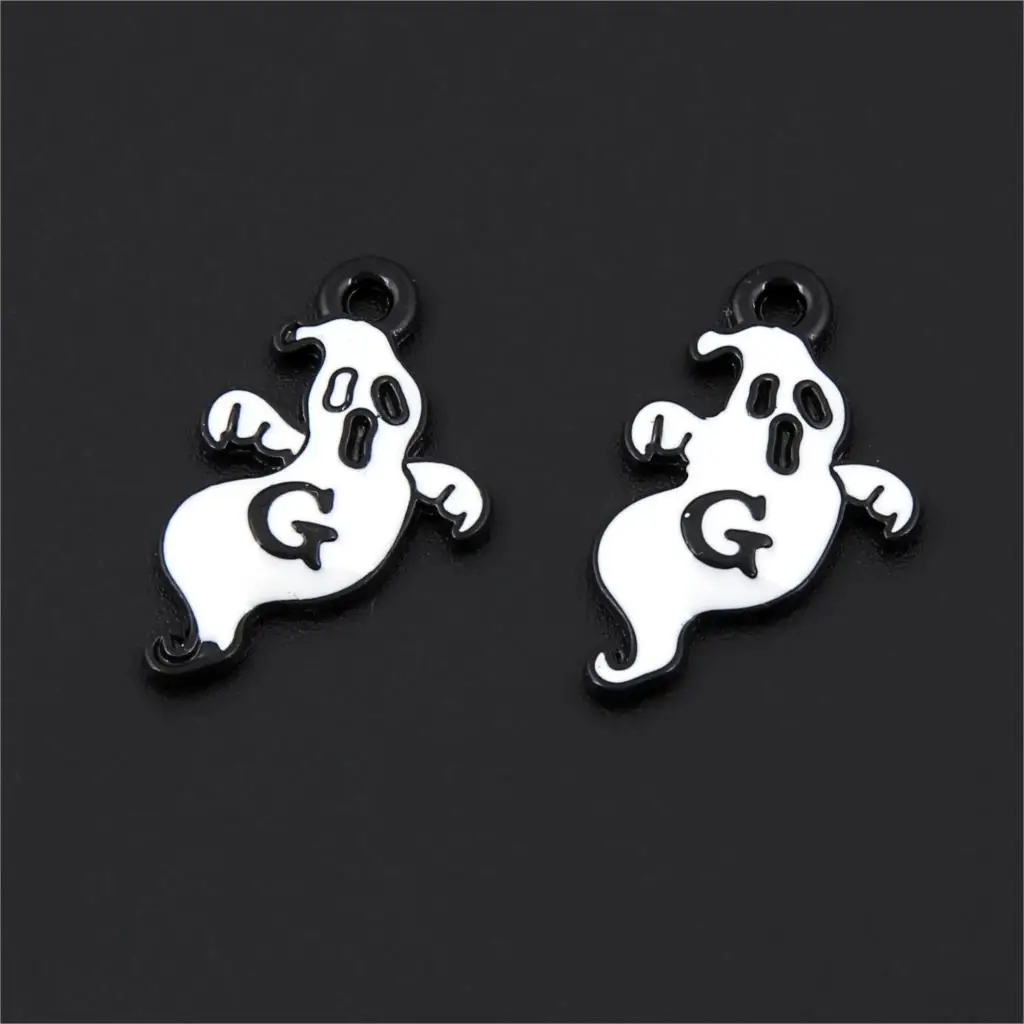 10Pcs Antique Silver Enamel Ghost Charms Halloween Day Pendant Finding Handcrafts Earrings Jewelry Supplies 20x12mm A3158
10Pcs Antique Silver Enamel Ghost Charms Halloween Day Pendant Finding Handcrafts Earrings Jewelry Supplies 20x12mm A3158