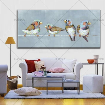 Unframed Large 1Peice Canvas Art Pure Hand painted Abstract Birds Oil Painting Modern Living Room Wall Decor Animal Pictures
Unframed Large 1Peice Canvas Art Pure Hand painted Abstract Birds Oil Painting Modern Living Room Wall Decor Animal Pictures