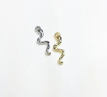 Eruifa 20 Chiếc 16 Mm Nhỏ Bé Loài Rắn Nickle Và Không Chì Kẽm Hợp Kim Trang Sức DIY Hạt Mặt Dây Chuyền Đẹp, Mặt Dây Chuyền Nam, bông Tai Vòng Tay 2 Màu(China)