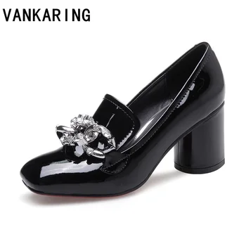 VANKARING new 2019 autumn women pumps genuine leather high heel square toe shoes woman black red dress party wedding shoes pumps
VANKARING new 2019 autumn women pumps genuine leather high heel square toe shoes woman black red dress party wedding shoes pumps