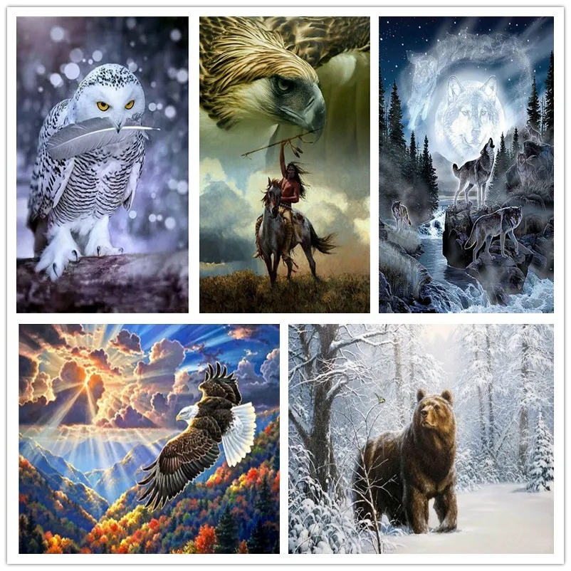 New Year 5d diy diamond painting cross stitch kits diamond embroidery for children mosaic pattern animal bear wolf Eagle picture
New Year 5d diy diamond painting cross stitch kits diamond embroidery for children mosaic pattern animal bear wolf Eagle picture