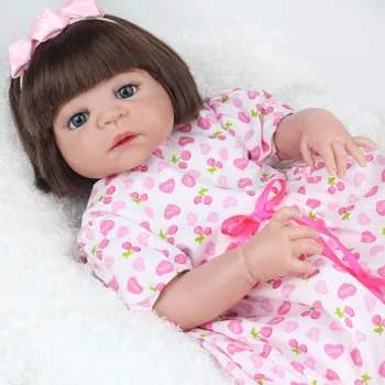 Bebe girl Doll Reborn Girl 22 inch Lifelike real Reborn Silicone dolls 55cm Handmade bonecas reborn de silicone inteiro
Bebe girl Doll Reborn Girl 22 inch Lifelike real Reborn Silicone dolls 55cm Handmade bonecas reborn de silicone inteiro