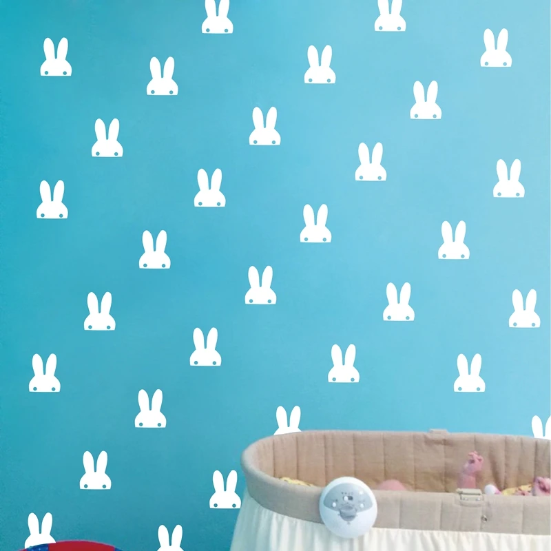 Pet Bunny Ears Wall Sticker , Cute Rabbit Vinyl Decal Sticker White Bunnies Wall Art For Nusery Room Decoration
Pet Bunny Ears Wall Sticker , Cute Rabbit Vinyl Decal Sticker White Bunnies Wall Art For Nusery Room Decoration