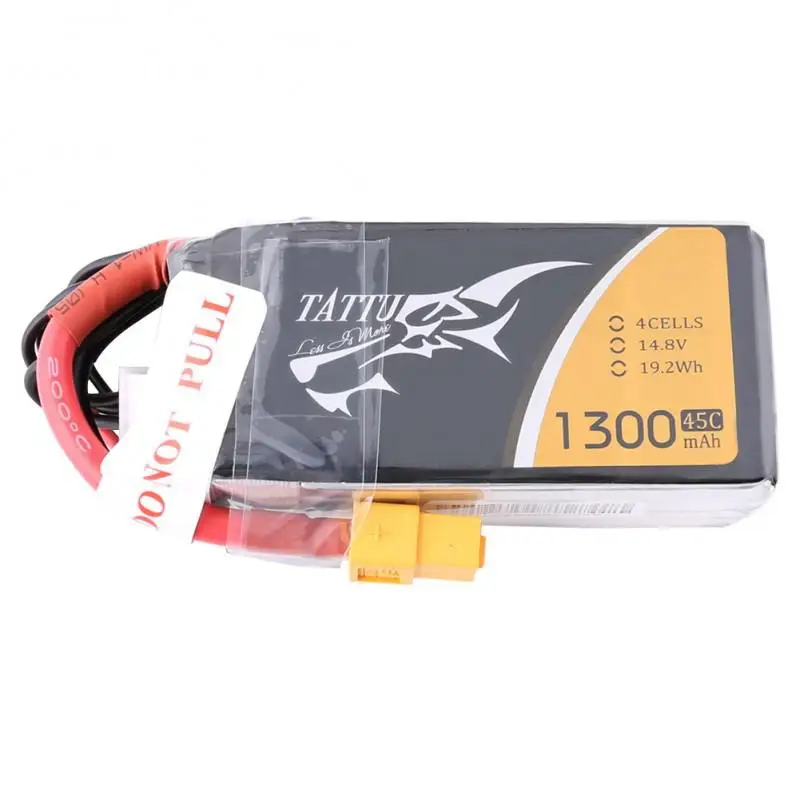 LeadingStar Tattu 14.8V 1300mAh 45C 4S1P Lipo Battery with XT60 Plug for RC Models
LeadingStar Tattu 14.8V 1300mAh 45C 4S1P Lipo Battery with XT60 Plug for RC Models