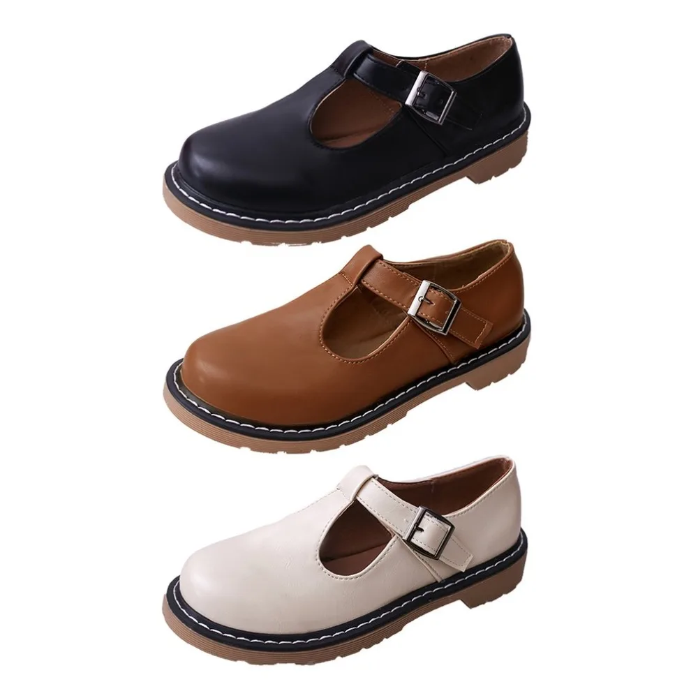 Women Autumn Durable Sole Round Toe Thick Heel T-strap Buckle Heels Increase Platform Shoes for Dress Office Outfit
Women Autumn Durable Sole Round Toe Thick Heel T-strap Buckle Heels Increase Platform Shoes for Dress Office Outfit