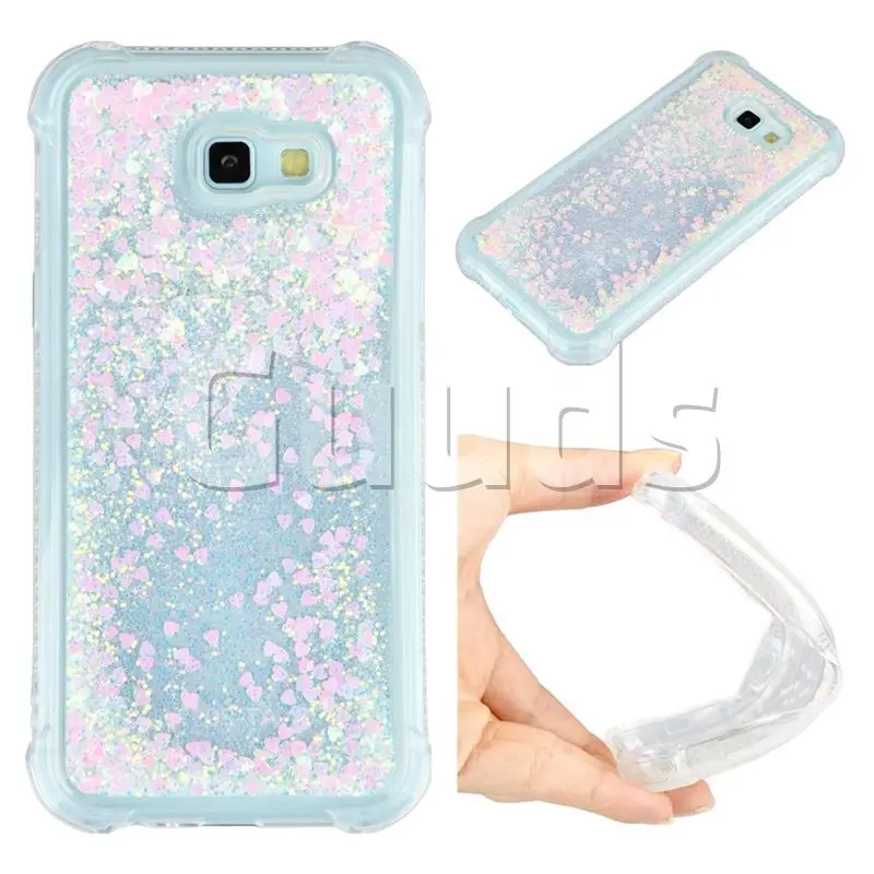 Dynamic Liquid Glitter Sand Quicksand Star TPU Case for Samsung Galaxy A7 2017 A720 - Pink