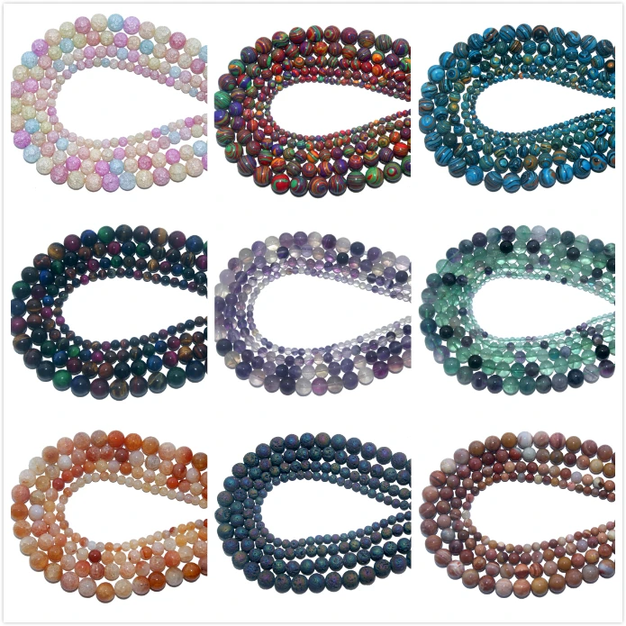 4 6 8 10 MM Natural Stone Agates Crystal Jades Tiger Eye Volcanic rocks Beads For Jewelry Making Diy Necklace Bracelet Material
4 6 8 10 MM Natural Stone Agates Crystal Jades Tiger Eye Volcanic rocks Beads For Jewelry Making Diy Necklace Bracelet Material