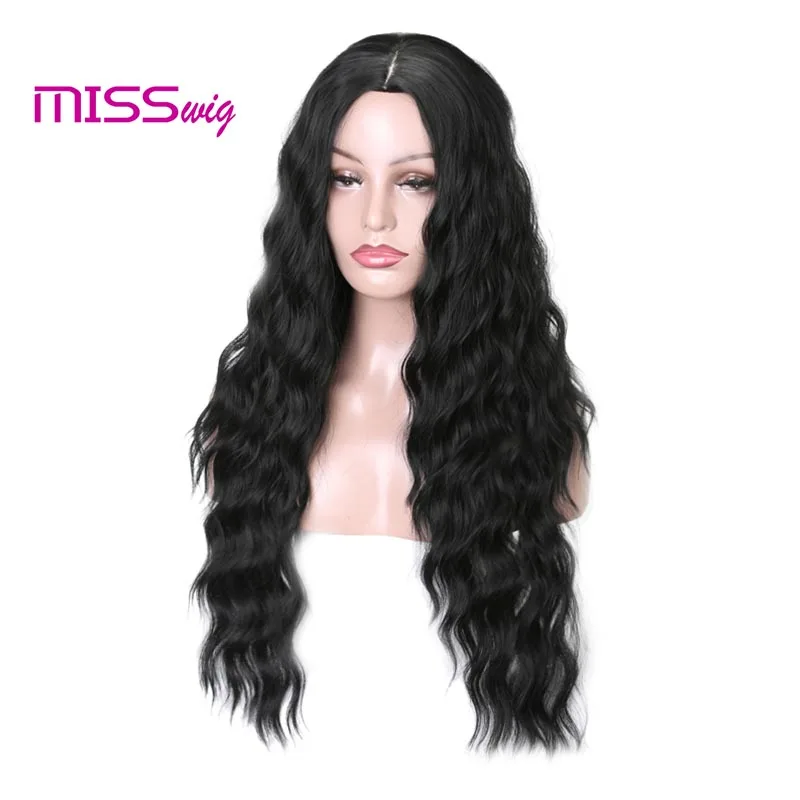 MISS WIG Synthetic Wig Long Kinky Curly Black Red 4 Colors Available Wigs For Women Daily High Resient Fiber 
MISS WIG Synthetic Wig Long Kinky Curly Black Red 4 Colors Available Wigs For Women Daily High Resient Fiber