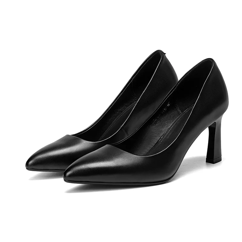 Fashion brand pointed stiletto women's high heels spring summer leather shallow mouth single shoes four seasons work shoes women
Fashion brand pointed stiletto women's high heels spring summer leather shallow mouth single shoes four seasons work shoes women