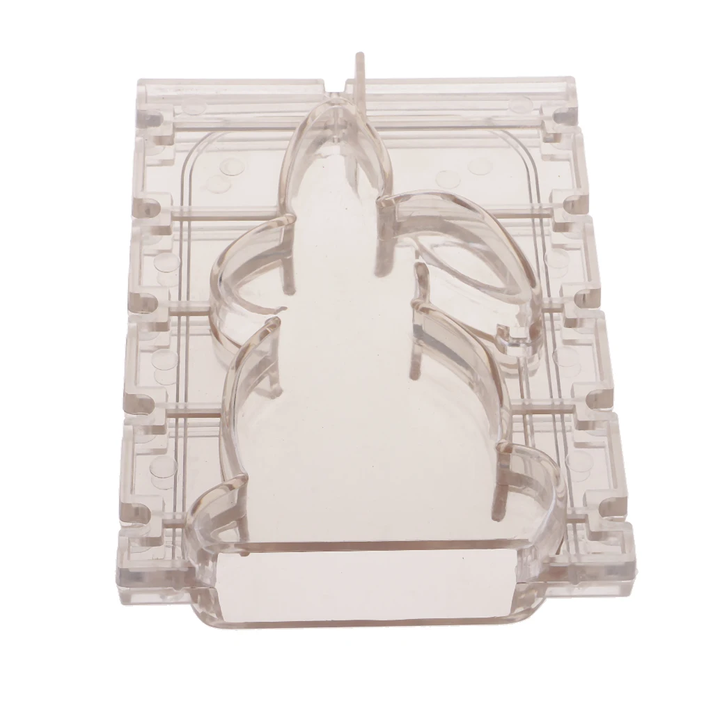 Rabbit Shaped Plastic Candle Making Moulds DIY Soap Mold Handmade Aromatherapy Candle Scented Candle Dried Flower Mold Tools