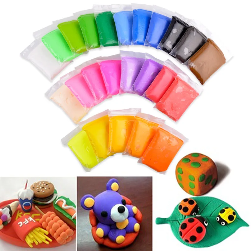 24 Colors DIY Craft Soft Clay Plasticine Blocks Fimo Effect Modeling Polymer Toy M09
24 Colors DIY Craft Soft Clay Plasticine Blocks Fimo Effect Modeling Polymer Toy M09