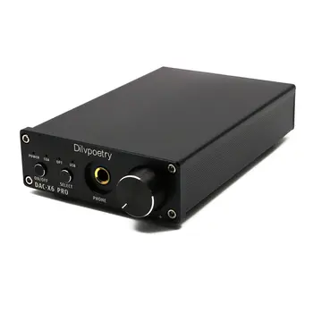 Dilvpoetry X6 Pro DAC Decoder HiFi Headphone Amplifier Decoder 24Bit/192kHz Coaxial/Optical/USB Stereo Audio Decoder EU Plug
Dilvpoetry X6 Pro DAC Decoder HiFi Headphone Amplifier Decoder 24Bit/192kHz Coaxial/Optical/USB Stereo Audio Decoder EU Plug