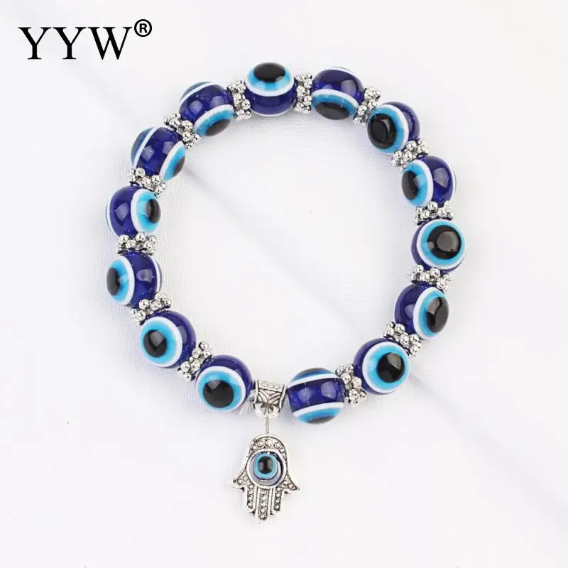Hot Sale Unisex Vintage Evil Eye Pattern Stone blue Beads Bracelet Jewelry Resin Antique Silver Color Bracelet Jewelry For Women
Hot Sale Unisex Vintage Evil Eye Pattern Stone blue Beads Bracelet Jewelry Resin Antique Silver Color Bracelet Jewelry For Women
