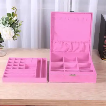 2 Layers Square Earrings Storage Display Storage Boxes Square Shape Wood Jewelry Box Wedding Gift Rings Detachable Jewelry Box 
2 Layers Square Earrings Storage Display Storage Boxes Square Shape Wood Jewelry Box Wedding Gift Rings Detachable Jewelry Box