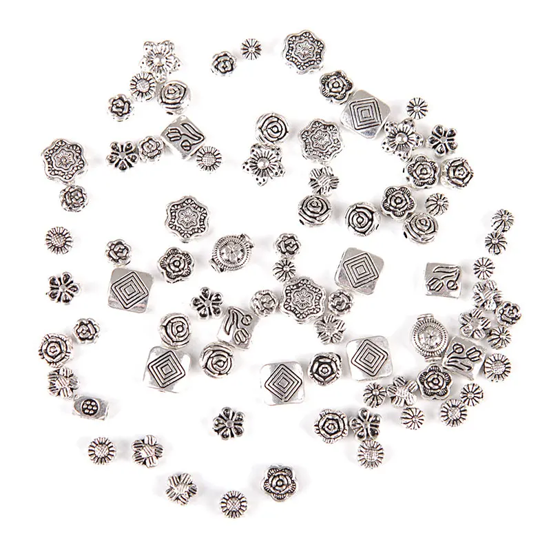 80 Pcs Flowers Seeds Loose Beads Big Hole Diy Charm Metal Zinc Alloy DIY Spacer Beads For Jewelry Making Accessories
80 Pcs Flowers Seeds Loose Beads Big Hole Diy Charm Metal Zinc Alloy DIY Spacer Beads For Jewelry Making Accessories
