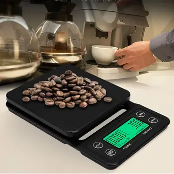 Protable 3KG/5KG Digital Drip Coffee Scale With Timer LCD Electronic Kitchen Scales 0.1g
Protable 3KG/5KG Digital Drip Coffee Scale With Timer LCD Electronic Kitchen Scales 0.1g