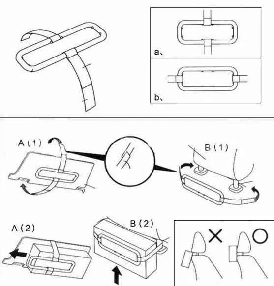 Car Sun Visor Tissue Paper Box Holder Car Seat Back Accessories Clip
