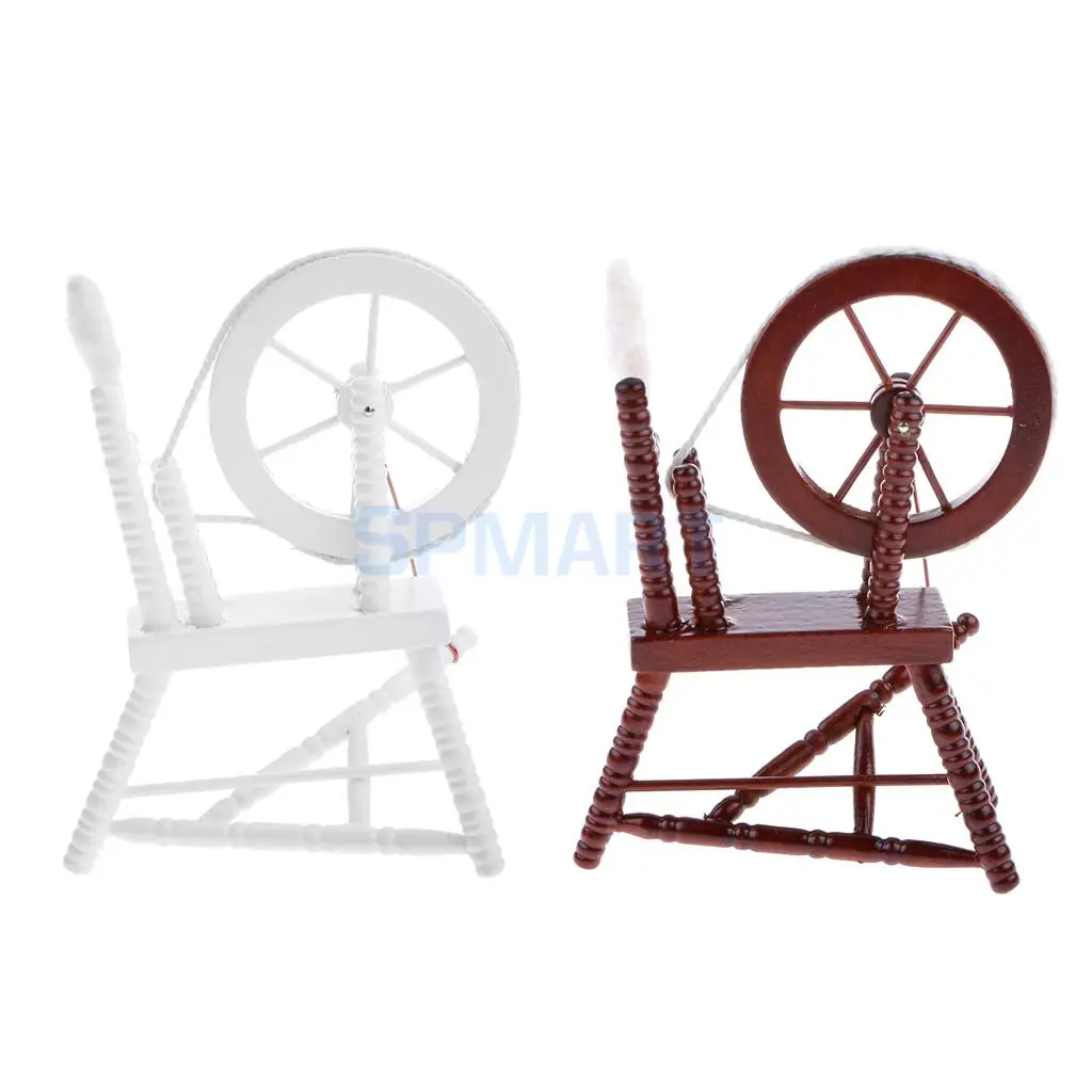 Dollhouse Miniature Furniture Wooden Spinning Wheel Sewing Room Accessory 12th Scale
Dollhouse Miniature Furniture Wooden Spinning Wheel Sewing Room Accessory 12th Scale