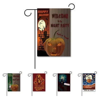 Happy Hallowmas Home Decorative Garden Flag beach With Pumpkin lights and skeletons 100% Polyester Yard Banner Double Sides
Happy Hallowmas Home Decorative Garden Flag beach With Pumpkin lights and skeletons 100% Polyester Yard Banner Double Sides