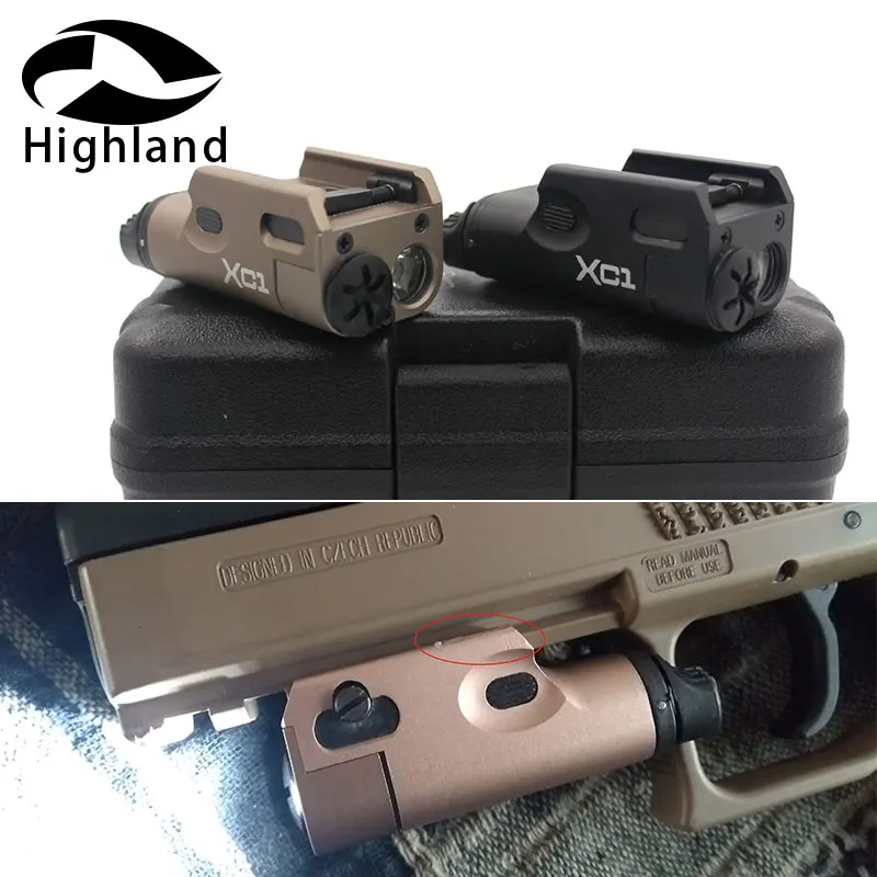 Tactical GLOCK 17 18C 19 25 26 Ultra-Compact LED Light XC1 Mini Flashlight for Picatinny 20mm Weaver Rail Mount
Tactical GLOCK 17 18C 19 25 26 Ultra-Compact LED Light XC1 Mini Flashlight for Picatinny 20mm Weaver Rail Mount