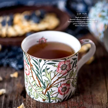 William Morris Sweet Briar Teacup Golden Ceramic Mug Gilded Mug Coffee Mug Milk Cup gilding Porcelain Cup gold-plating Mug
William Morris Sweet Briar Teacup Golden Ceramic Mug Gilded Mug Coffee Mug Milk Cup gilding Porcelain Cup gold-plating Mug