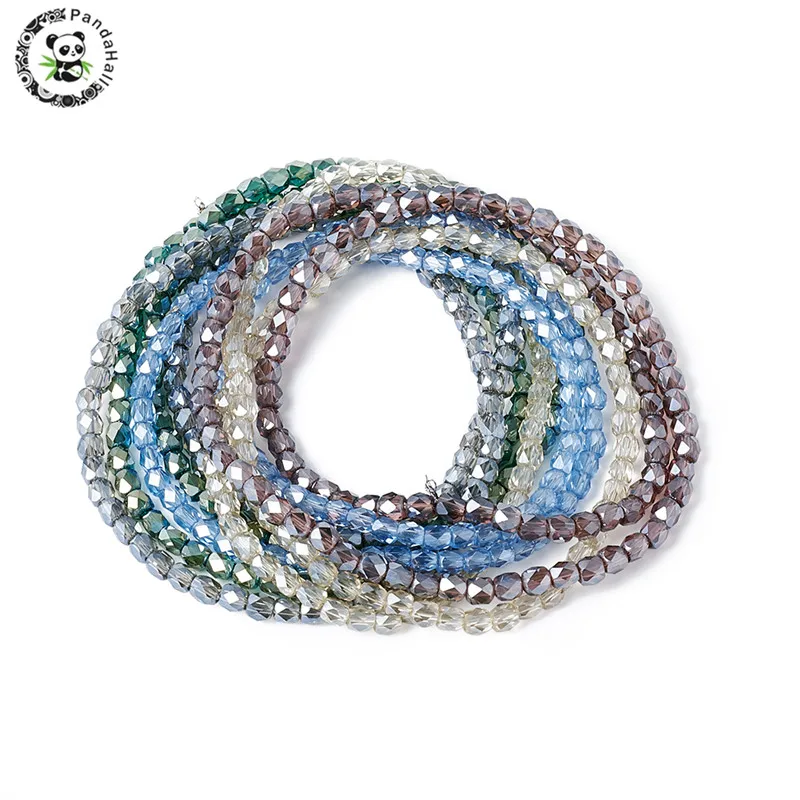 4mm 10 Strands Cube Faceted Mixed Color Electroplate Full Luster Plated Glass Beads Hole 1mm about 100pcs/strand 15.7" DIY Craft
4mm 10 Strands Cube Faceted Mixed Color Electroplate Full Luster Plated Glass Beads Hole 1mm about 100pcs/strand 15.7" DIY Craft