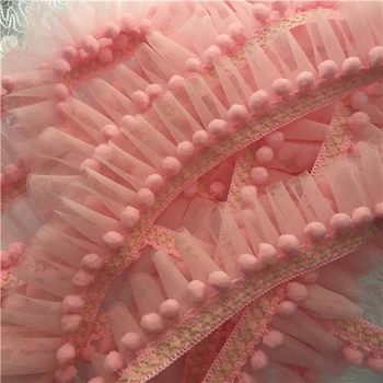 5 Yards/Lot Pink and White Ball Mini Trim pom pom Lace Mesh ruffle lace Handmade Pompom Ball Lace Ribbon Diy Sewing Accessori
5 Yards/Lot Pink and White Ball Mini Trim pom pom Lace Mesh ruffle lace Handmade Pompom Ball Lace Ribbon Diy Sewing Accessori