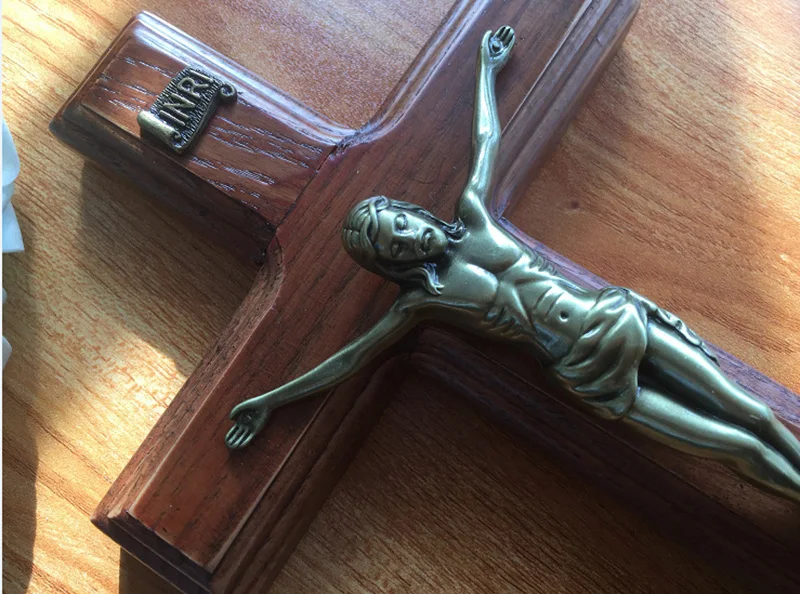 The Catholic Holy Cross Crucifix Wood Base Type Religious Sacred Catholicism Church Cathedral Rood Jesus 29.5*15.5*2.5cm
The Catholic Holy Cross Crucifix Wood Base Type Religious Sacred Catholicism Church Cathedral Rood Jesus 29.5*15.5*2.5cm