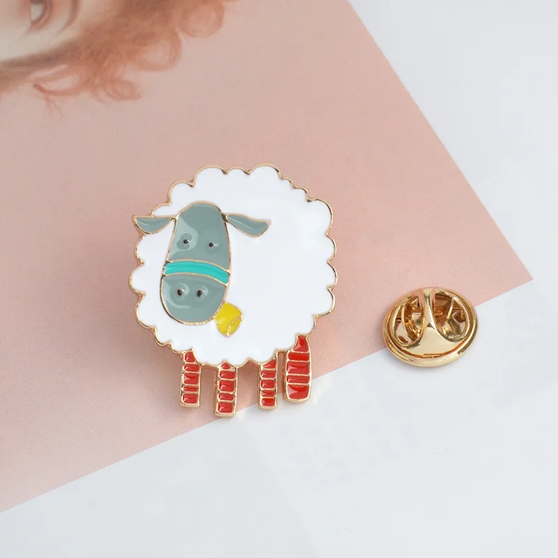 Cartoon Animal Sheep Brooch Metal Enamel White Button Pins Denim Jacket Clothes Bag Pin Badge Gift for Kids Fashion Jewelry
Cartoon Animal Sheep Brooch Metal Enamel White Button Pins Denim Jacket Clothes Bag Pin Badge Gift for Kids Fashion Jewelry