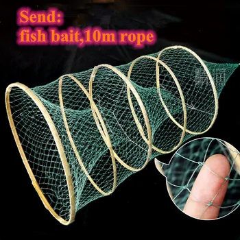 5 pcs Handmade Bamboo Folding Fishing Net Outdoor Fishing Catch Fish Crab Shrimp Cage Fishnet Capture Equipment Fishery Gear
5 pcs Handmade Bamboo Folding Fishing Net Outdoor Fishing Catch Fish Crab Shrimp Cage Fishnet Capture Equipment Fishery Gear