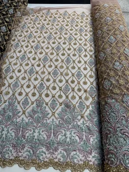 Special tulle lace African French fabric S1912001 embroidery cord guipure lace fabric with beads
Special tulle lace African French fabric S1912001 embroidery cord guipure lace fabric with beads