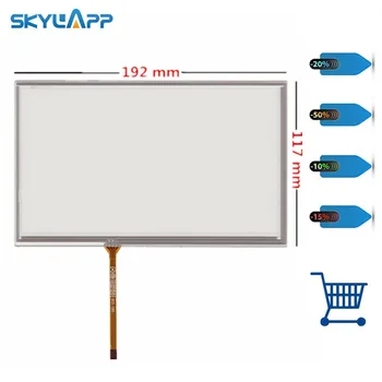 Skylarpu 8 inch 4 wire Resistive Touch Screen 192mm*117mm for HSD080IDW1 AT080TN64 AT080TN03 Digitizer for GPS Car navigation
Skylarpu 8 inch 4 wire Resistive Touch Screen 192mm*117mm for HSD080IDW1 AT080TN64 AT080TN03 Digitizer for GPS Car navigation