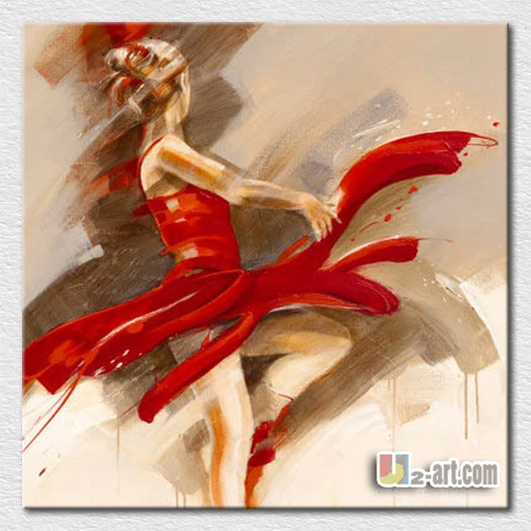 Red dress dancer oil painting modern canvas pictures for living room decoration unique gift for girlfriends
Red dress dancer oil painting modern canvas pictures for living room decoration unique gift for girlfriends