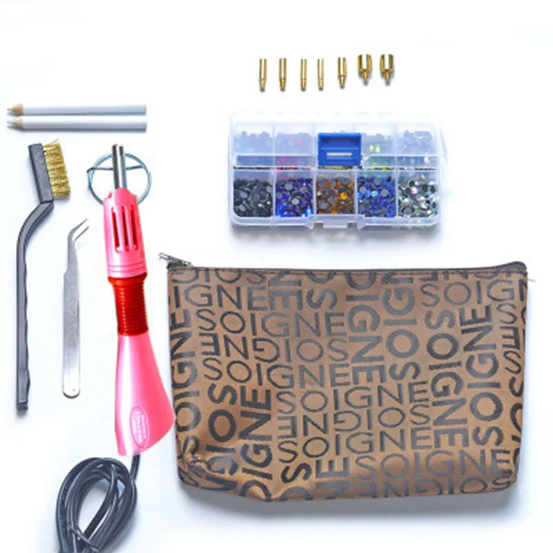 Useful Functional Rhinestone Setter Hot Fix Stud Applicator Wand Heater Tool Kit Set For Clothes Garment Crystal Stone DIY Gun
Useful Functional Rhinestone Setter Hot Fix Stud Applicator Wand Heater Tool Kit Set For Clothes Garment Crystal Stone DIY Gun