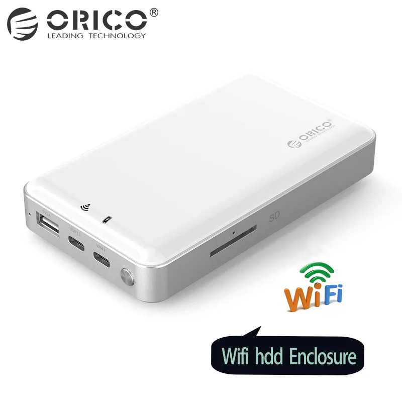ORICO 2.5 inch Wifi HDD Enclosure Private HDD Cloud Storage Support SD/TF Card Offline Backup 8000 mAh Power Bank USB3.1 Gen1/2
ORICO 2.5 inch Wifi HDD Enclosure Private HDD Cloud Storage Support SD/TF Card Offline Backup 8000 mAh Power Bank USB3.1 Gen1/2