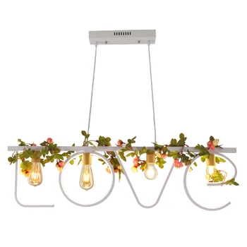 Modern Black White LOVE Letter Iron Plants Chandelier Nordic Industrial Luminaire Lighting Fixture Hanging Lamp
Modern Black White LOVE Letter Iron Plants Chandelier Nordic Industrial Luminaire Lighting Fixture Hanging Lamp