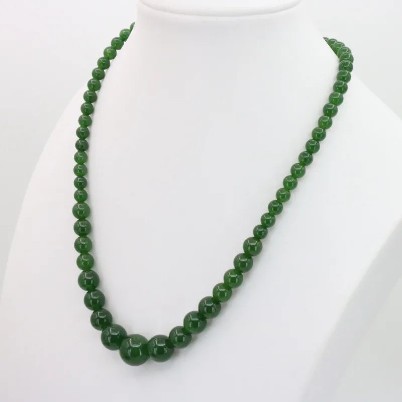Dark green chalcedony 6-14mm round bead stone tower chain necklace 18 " earrings DIY handmade jewelry sets wholesale
Dark green chalcedony 6-14mm round bead stone tower chain necklace 18 " earrings DIY handmade jewelry sets wholesale
