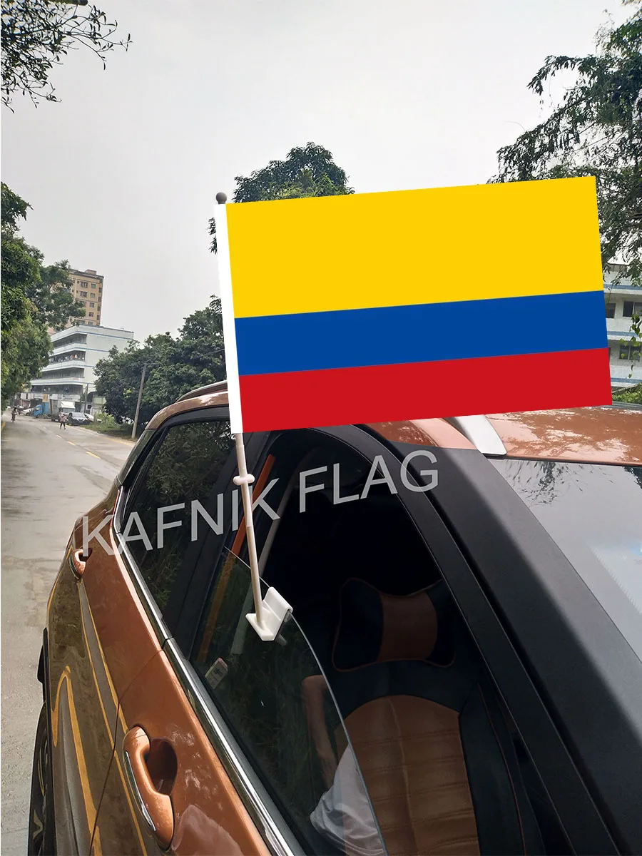 KAFNIK,30*45CM Colombia Window Car Flags and Banners Countries World Custom Flags with 43/52cm flagpole for car decoration
KAFNIK,30*45CM Colombia Window Car Flags and Banners Countries World Custom Flags with 43/52cm flagpole for car decoration