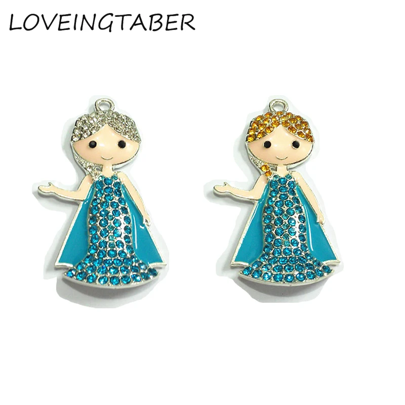 ( Choose Color First ) 46mm*25mm 10pcs/lot Blue Snow Princess With Hair Rhinestone Pendants For Necklace
( Choose Color First ) 46mm*25mm 10pcs/lot Blue Snow Princess With Hair Rhinestone Pendants For Necklace