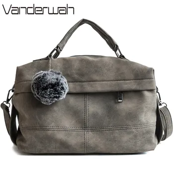 2019 Solid Matte Leather Handbag Female Wild Shoulder Bag Women Messenger Simple vintage Large casual Hair ball Tote Sac A main
2019 Solid Matte Leather Handbag Female Wild Shoulder Bag Women Messenger Simple vintage Large casual Hair ball Tote Sac A main
