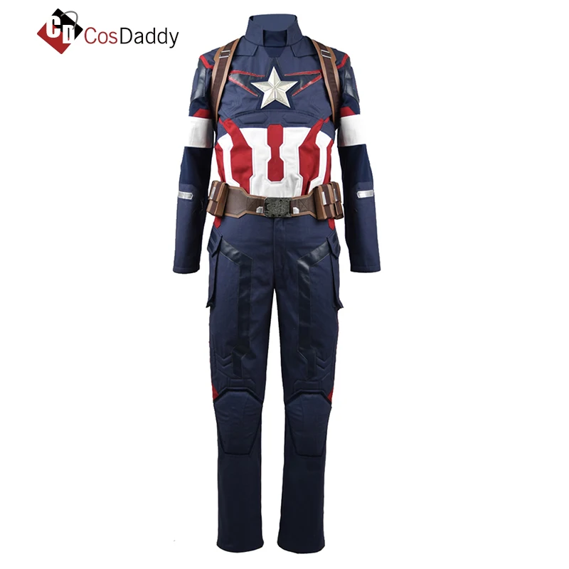 CosDaddy Captain America3 Cosplay costume Steve Rogers Clothing Men Full Sets Pants coat belt Superhero Party
CosDaddy Captain America3 Cosplay costume Steve Rogers Clothing Men Full Sets Pants coat belt Superhero Party