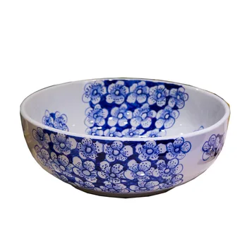 Jingdezhen Ceramics Above Counter Basin Wash Basin Wash Basin Basin Art Basin Blue and White Sea Bath Blue Wash Basin LO622444 
Jingdezhen Ceramics Above Counter Basin Wash Basin Wash Basin Basin Art Basin Blue and White Sea Bath Blue Wash Basin LO622444