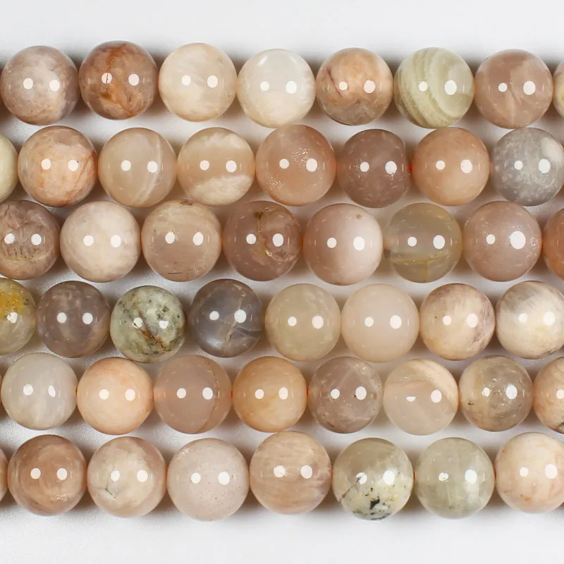 

Natural Smooth Sunstone 4-14mm Round Beads 15inch ,Wholesale For DIY Jewellery Free Shipping !