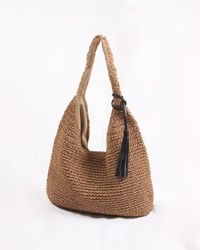 NEW Summer Tassel Straw Shoulder Bag for Women Paper Rope Hook Hand-woven Casual Handbags Beach Travel Girls Crossbody Bags
NEW Summer Tassel Straw Shoulder Bag for Women Paper Rope Hook Hand-woven Casual Handbags Beach Travel Girls Crossbody Bags